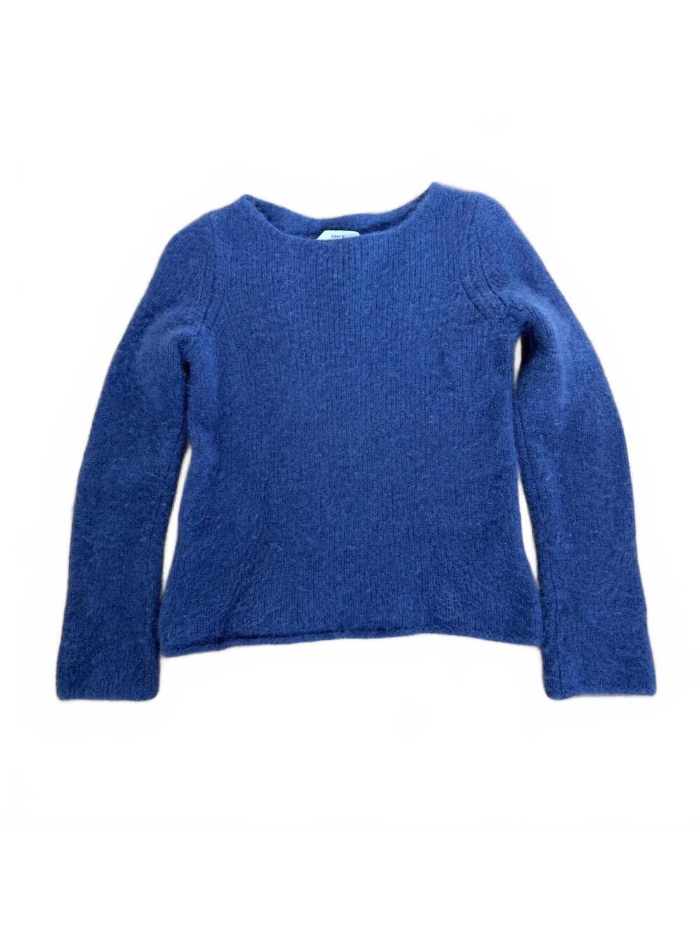 Vince 100% Cashmere Sweater Quiet Luxury Clean Girl Blue M Fits Small
